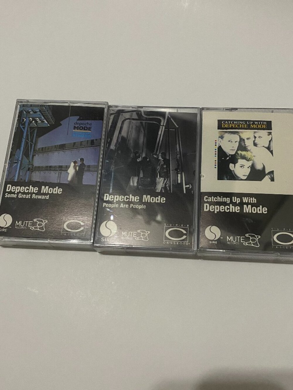VINTAGE LOT OF 3 DEPECHE MODE CASSETTES
